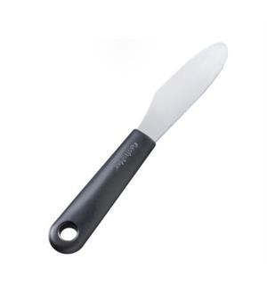 Smørekniv med sort skaft, 23cm 